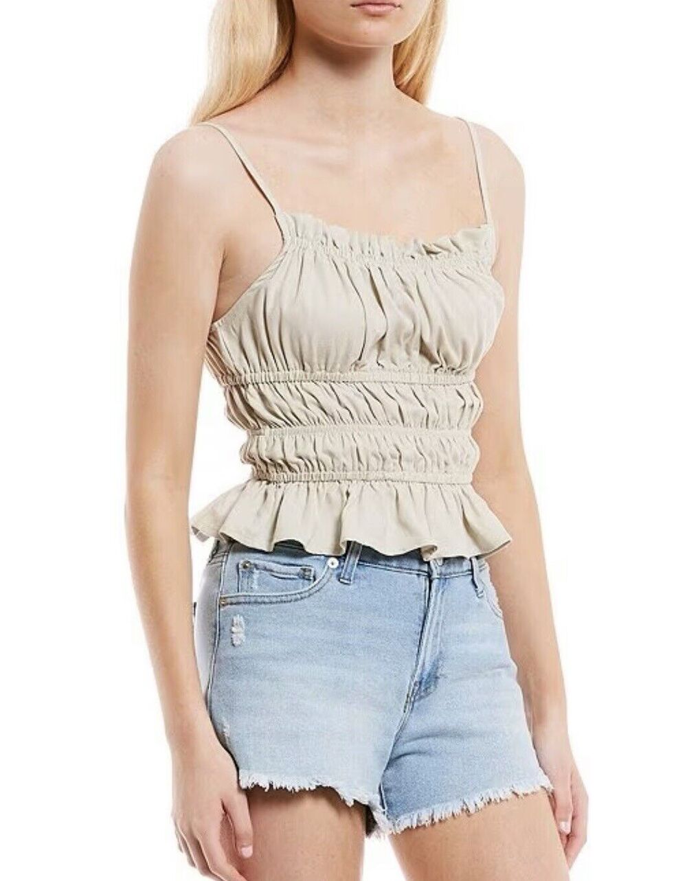 GB Women’s Size Medium Woven Tiered Tank Top